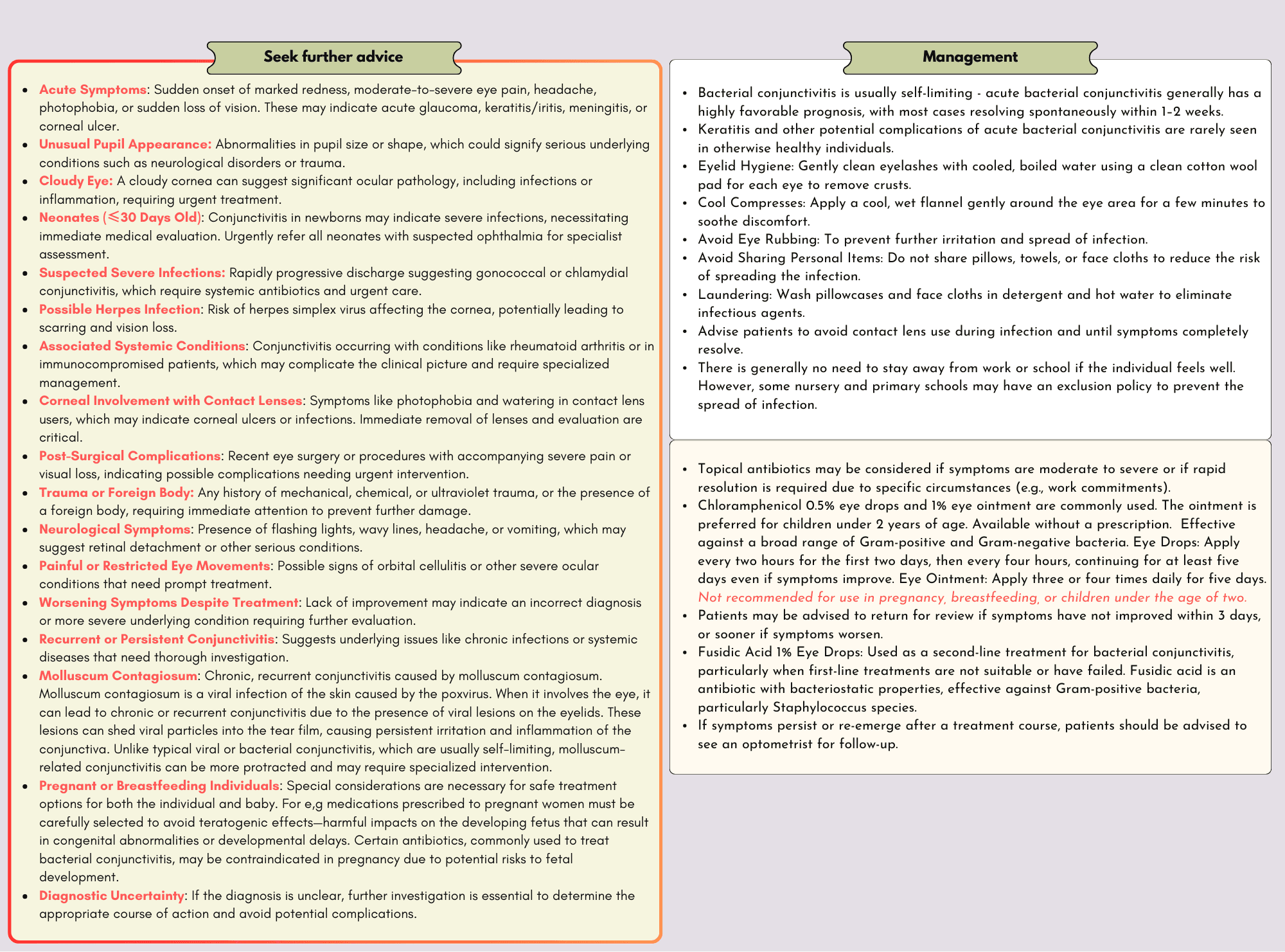 Conjunctivitis : Bacterial